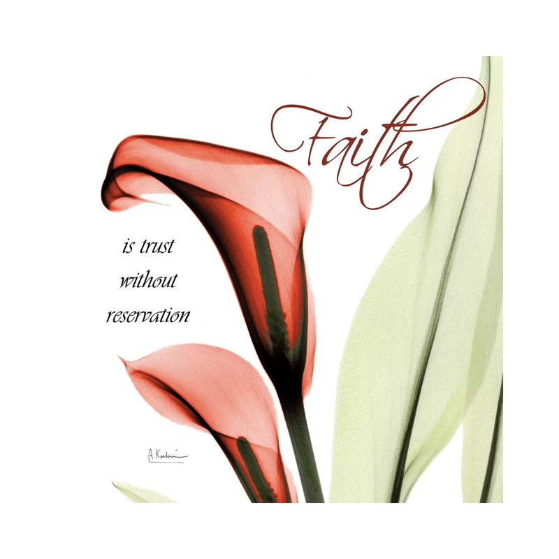 Callas Faith by Albert Koetsier - Wrapped Canvas Painting, 30.48cm H x 30.48cm W x 1.91cm D