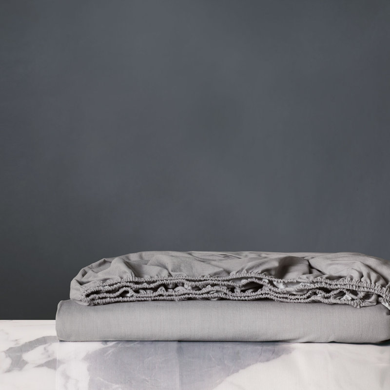 Brant Point 100% Cotton Fitted Sheet, Twin