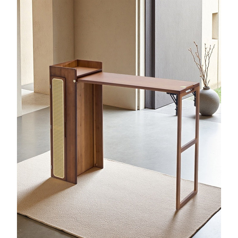 Luxury-Style Bamboo Wicker Rectangular Bar Table