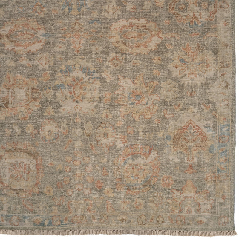 Wentworth-Amara Hand Knotted Wool Oriental Area Rug, Rectangle 9' x 12'