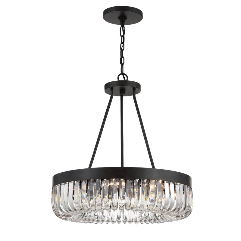 Tyahna 8 - Light Dimmable Drum Chandelier