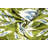 Handmade 16X16 Velvet Throw Pillow – Green, Blue, And White Ikat Pattern With Down Insert For Boho-Chic Deco