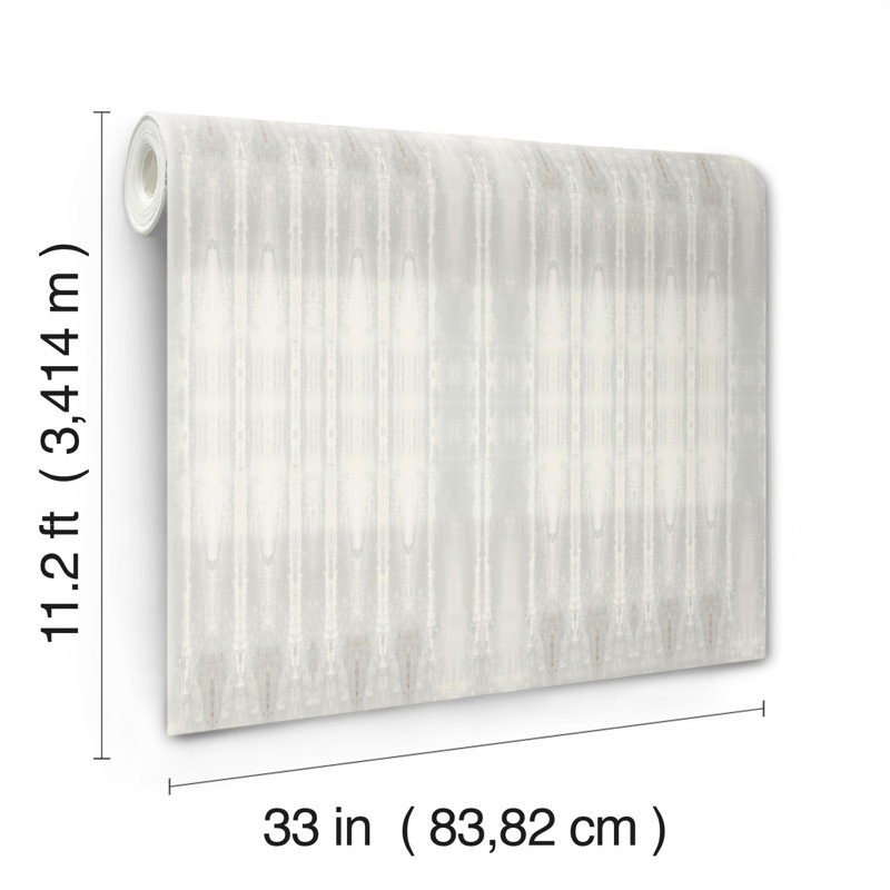 Geometric Grass Cloth Wallpaper, Natural