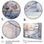 Winter River Window View III - Winter Landscape, ensemble d'art mural 5 pièces-921188936