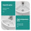 Lavabo vasque mural en céramique de 18 x 13 pouces en porcelaine blanche triangulaire avec trou de robinet simple et trop-plein (n'inclut que le lavabo de salle de bain)