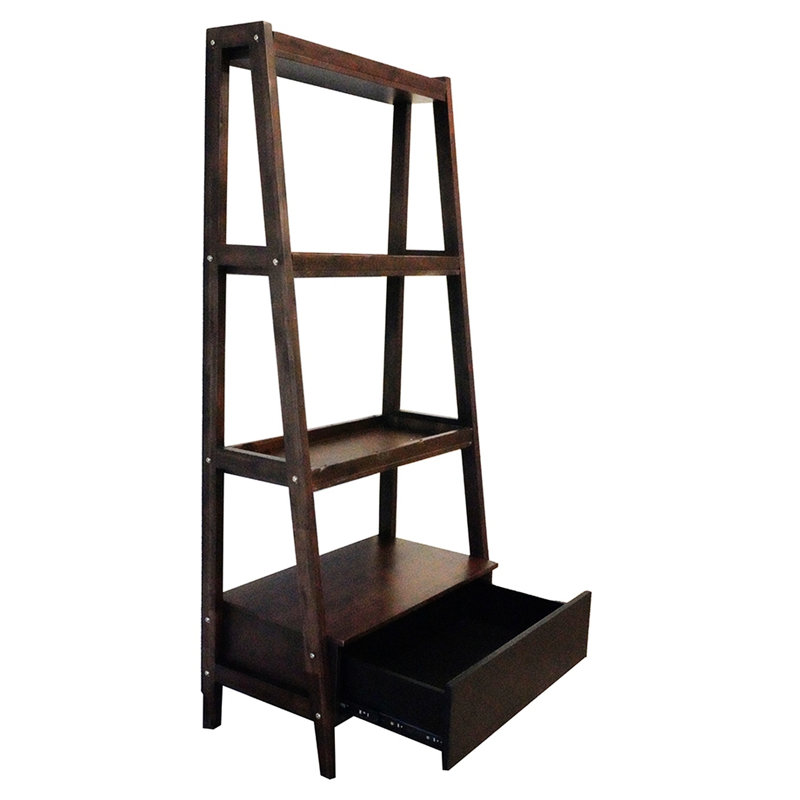 Tablette pour organisation d'espace, 32 x 17 x 68 po, mélange moderne et classique, tablette de style ton de bois 32 x 17 x 68 po, option d'espace de travail, grain