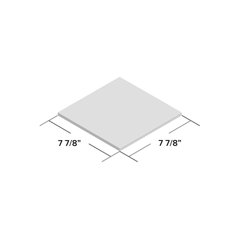 Caprice Series 8" x 8" Porcelain Patterned Wall & Floor Tile, Gray/Blue