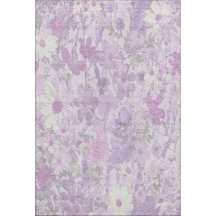 Premium Machine Washable Elize AMF1506 Floral Rug