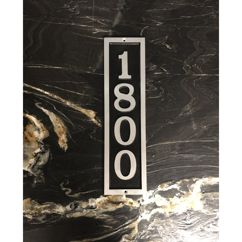 Plaque d'adresse murale 1 ligne Bold Donn, Oui