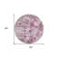 Tapis rond rose 8 po