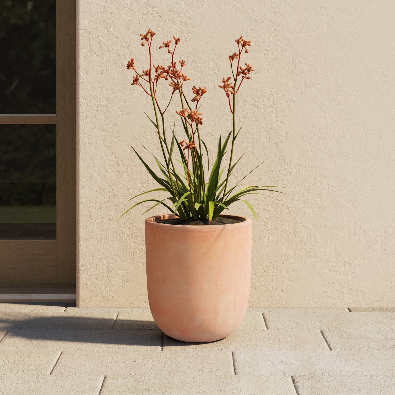 Kemon Handmade Ceramic Pot Planter, 15" H x 13.75" W x 13.75" D