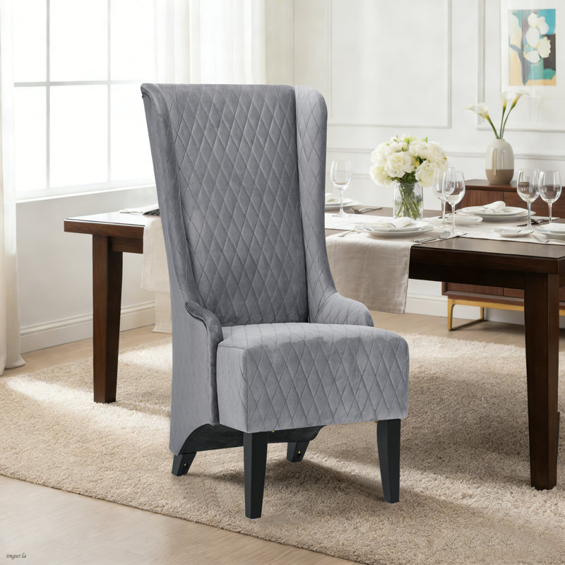 Chaise de salle à manger rembourrée Tall