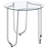 Dutton Chrome Round Glass Top End Side Table