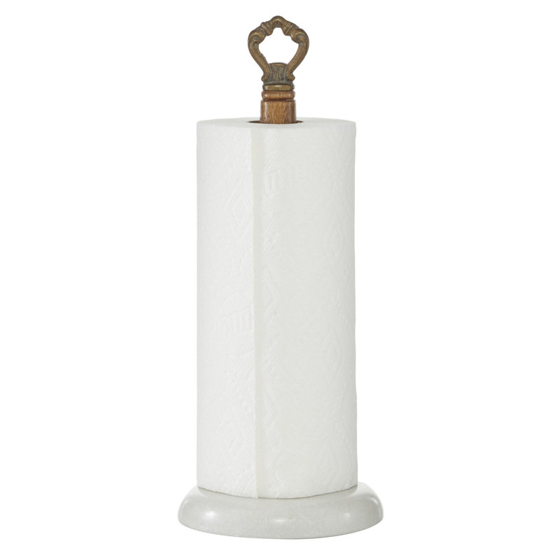 Porte-serviettes en papier sur pied, Blanc