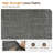 Mid-Century Modern Upholstered Platform Bed Frame with Padded Headboard, Solid Rubberwood – Queen-1303522901