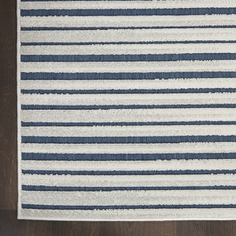 Anick Striped Indoor / Outdoor Rug, Runner 2'2" x 7'6"