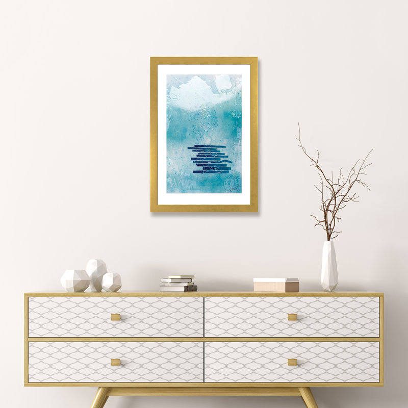 « water » par kent youngstrom-reproduction d’art, H 24 po x l 16 po x P 1 po, Papier encadré doré