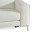 Carey - Canapé moderne en cuir blanc avec 2 fauteuils inclinables
