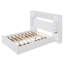 Lit en bois avec tablette et douilles
