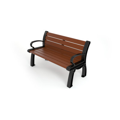 Heritage Recycled Plastic Park Bench by Frog Furnishings