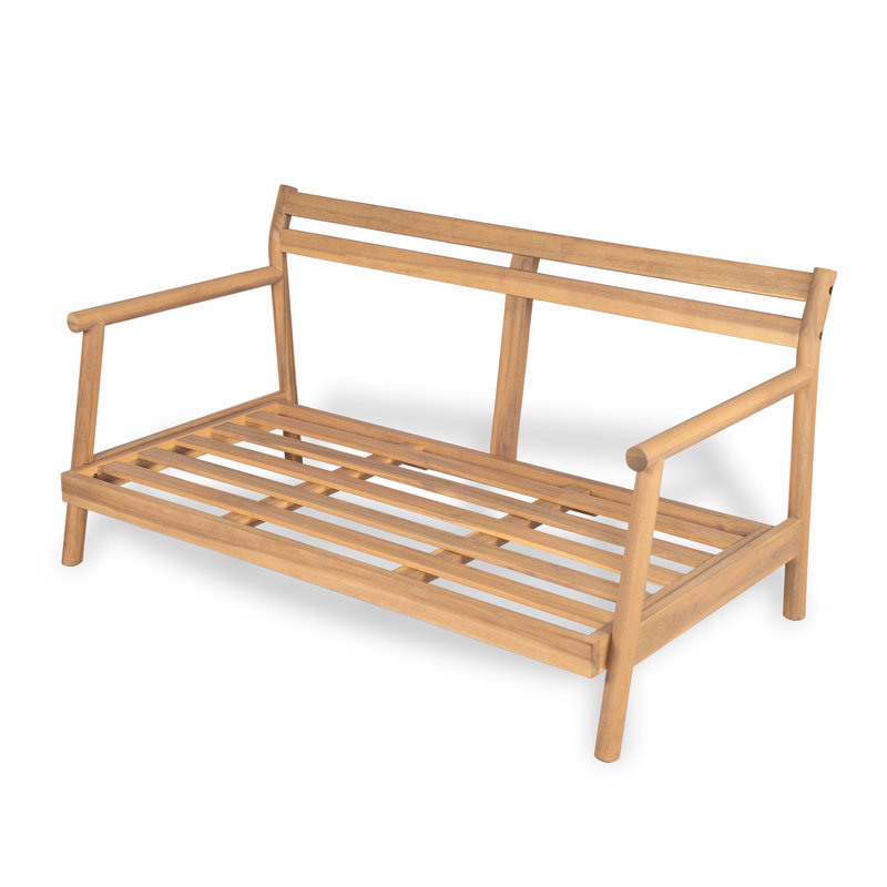 Christopher Knight Home 50.5" W x 27.5" D x 26.25" H Solid Acacia Wood Patio Loveseat