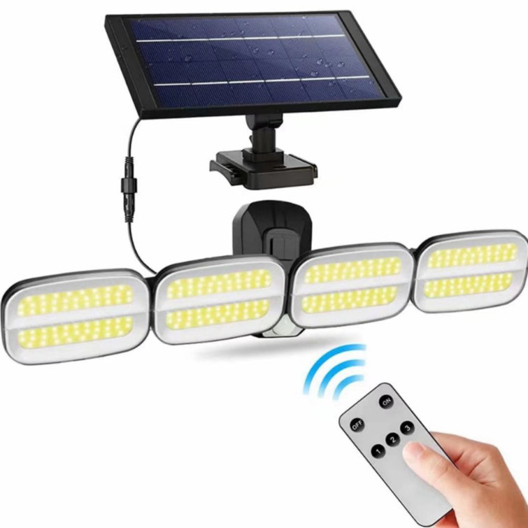 Solar cob led light adjustable  Outdoor motion sensor porch lights