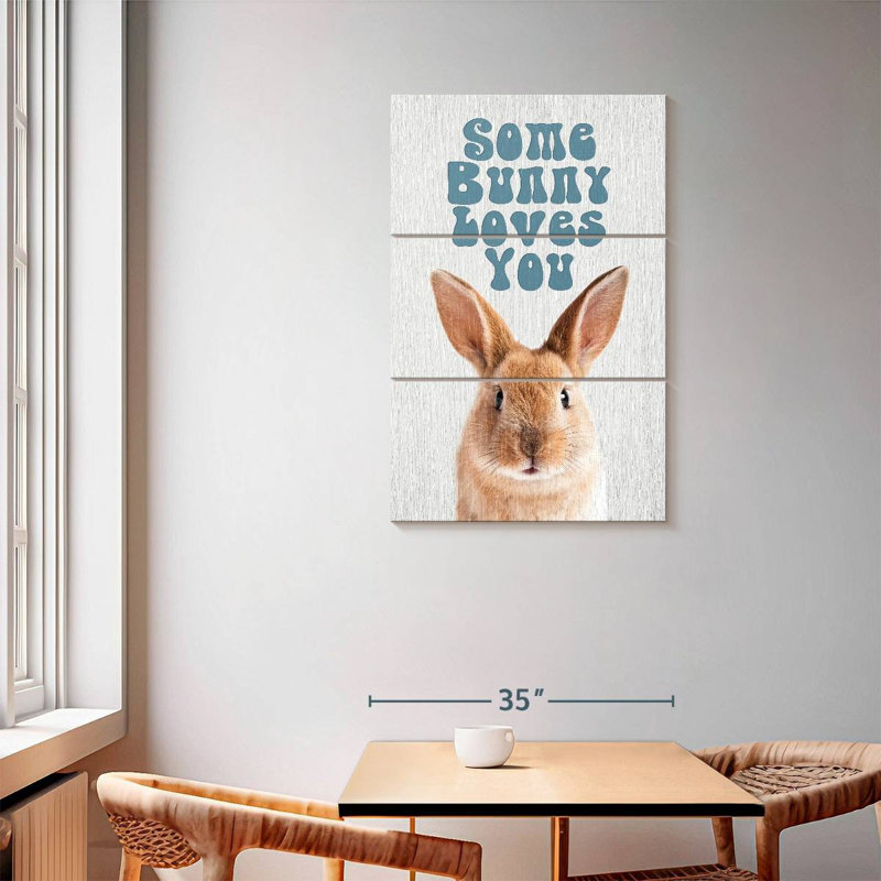Brampt Some Bunny Loves You, 57" H x 36" W