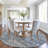 Machine Washable Indoor/Outdoor Xhevrie Denim Rug-474386086
