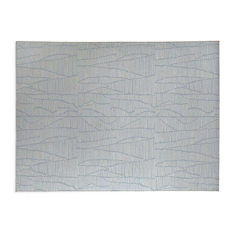 Paillasson Grer Chimi, L 60 po x L 84 po, Bleu ardoise