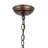 Hefley 1 - Light Mahogany Bronze Lantern Pendant