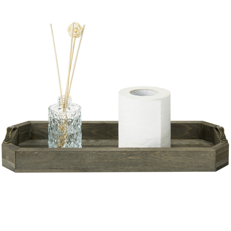 Bathroom Accessory Tray, Grey