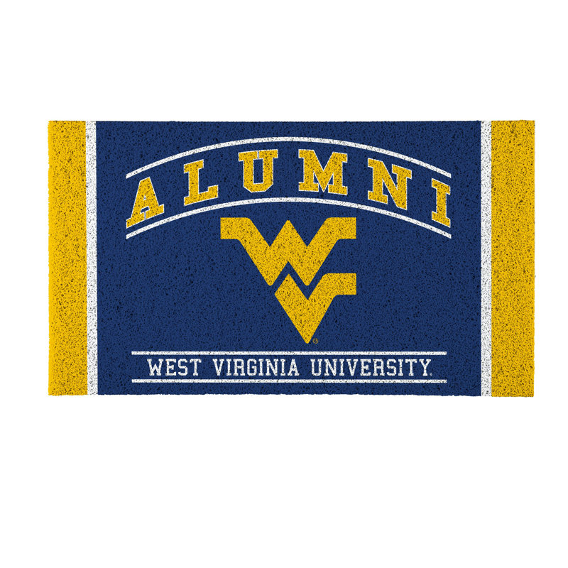 Tapis en PVC pour anciens étudiants de l'Université West Virginia, 28 po x 16 po