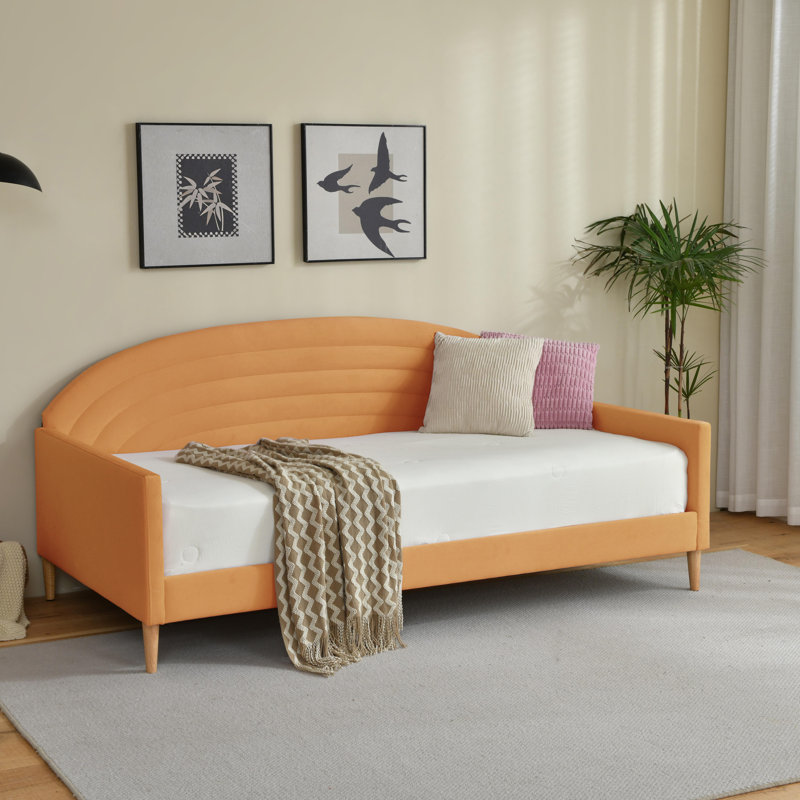 Orrin Upholstered Daybed, Yellow