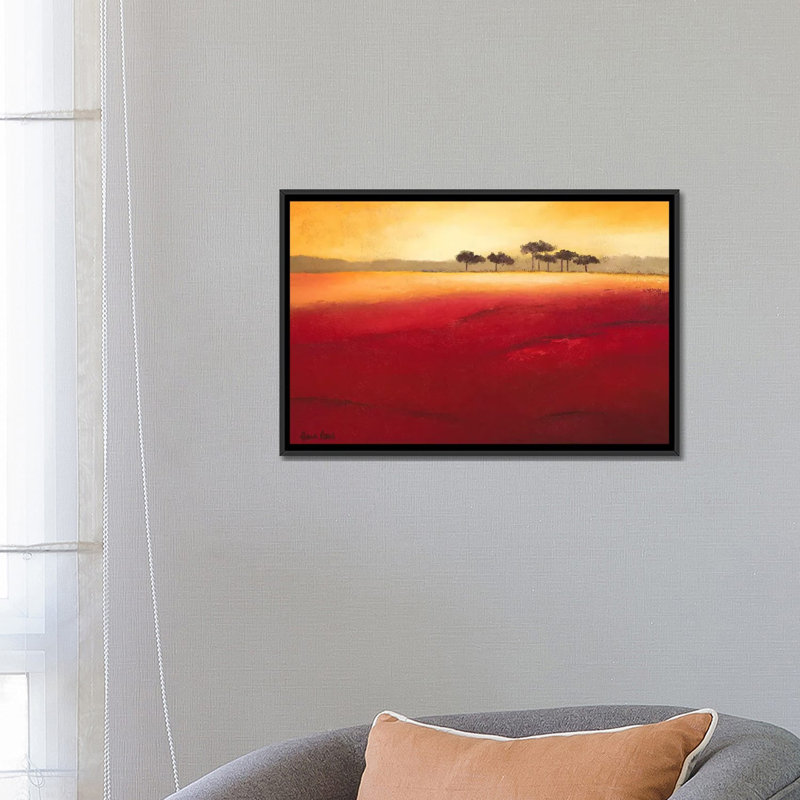 « tree timberline iv », reproduction sur toile, H 32 po x l 48 po x P 1,5 po, Toile avec cadre flottant noir, Pas de tapis
