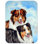 Australian Shepherd Double Trouble Glass Cutting Board