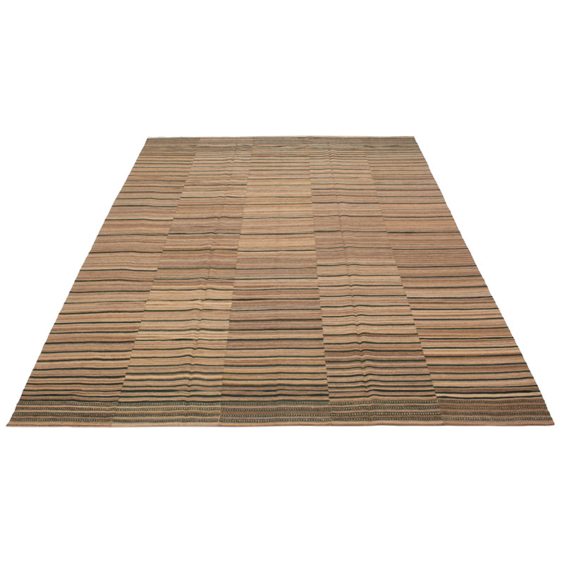 Boho brun clair Kilim 8 pi 8 po x 11 pi 8 po
