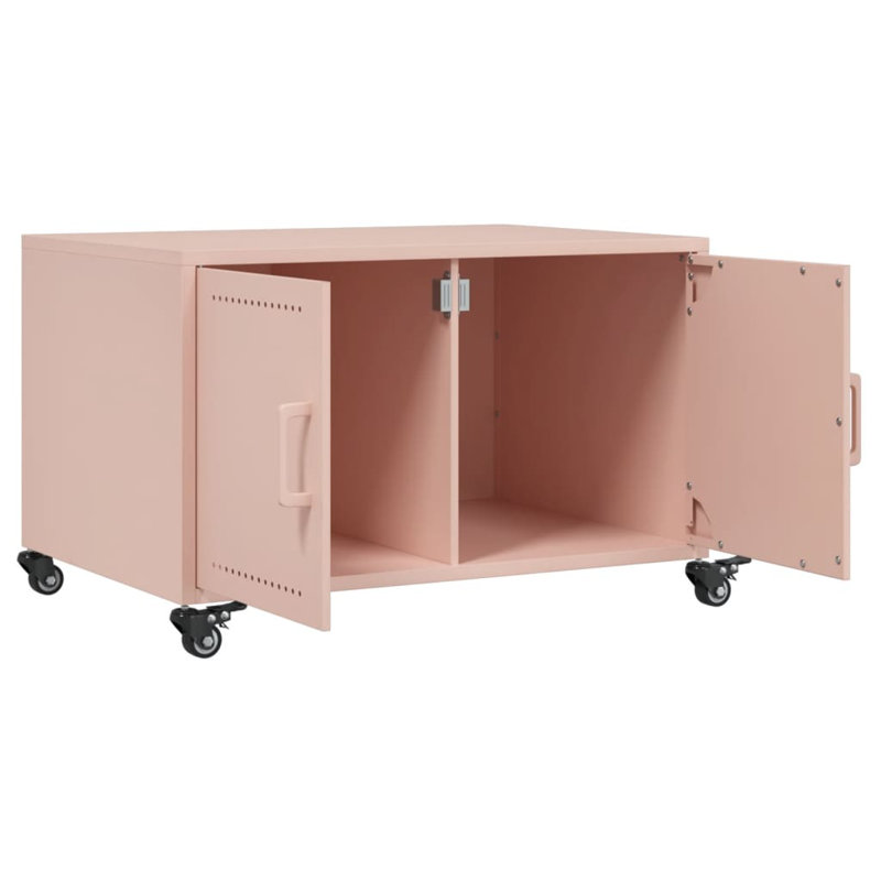Coffee Table 68x50x43,5 cm Steel, Pink