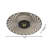 Modern 1 Light LED Round Nickel Flush Mount