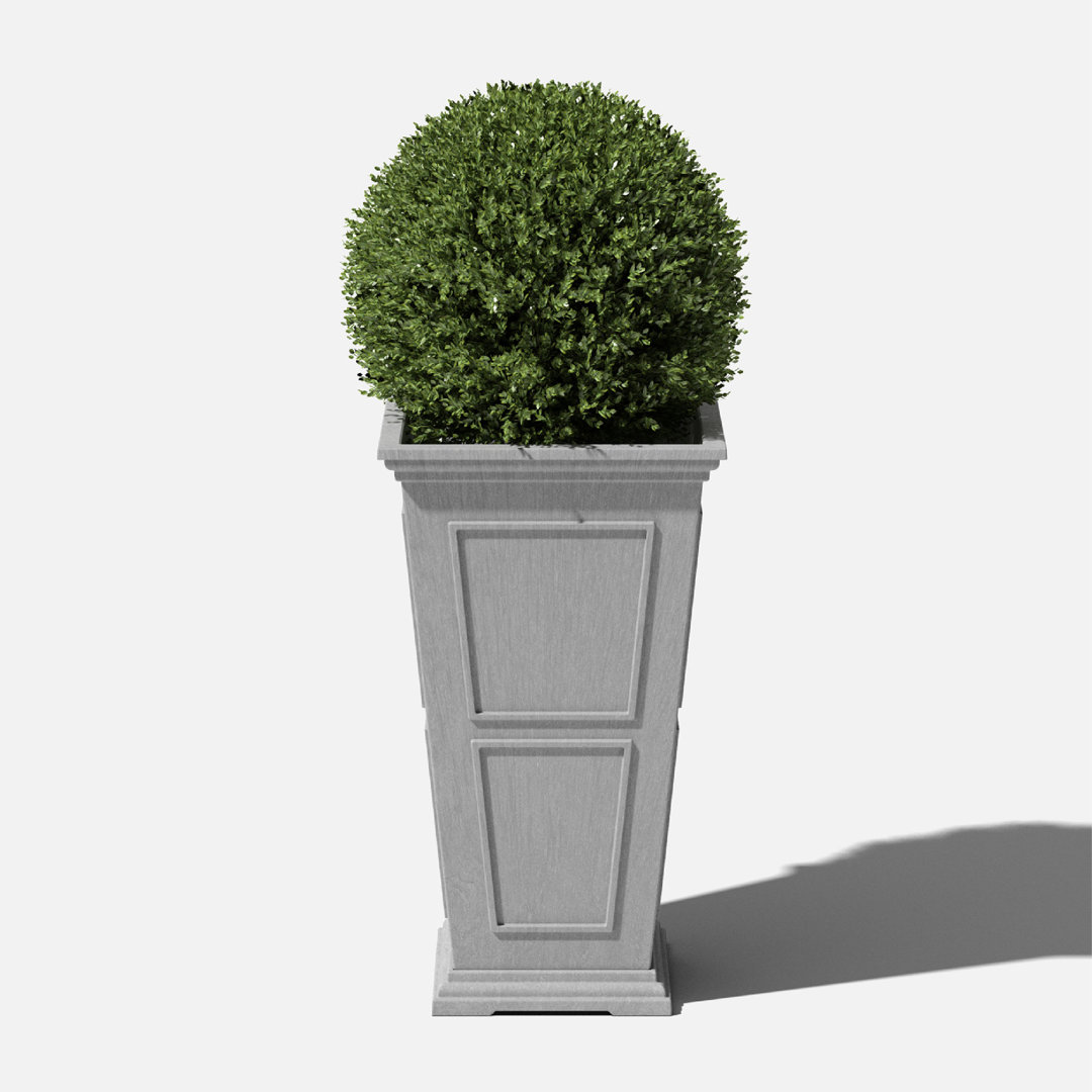 Abram Tall Planter Box Sol 72 Outdoor™ Color: Gray Size: 26'' H X 14.75'' W X 14.75'' D Quantity: 1