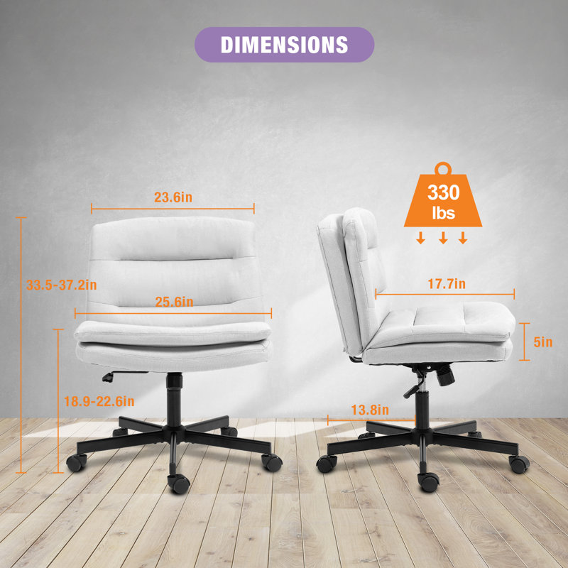 Fauteuil de bureau ergonomique Criss, Lin lin, Beige