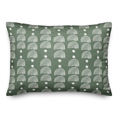 Housse de coussin rectangulaire d'extérieur et insert Rainbow