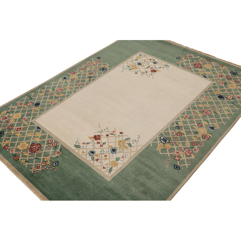 One-of-a-Kind Rectangle 9'1" X 12' Hand Knotted Area Rug
