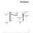  Tinian Single-Hole Faucet with Pop-Up Drain, Single-Handle Modern Bathroom Sink Faucet in Brushed Nickel-115657407