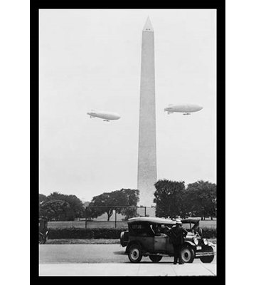 " U.S. Army Blimps Over The Washington Monument "