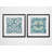 " Caribbean Tile " 2 - Pieces