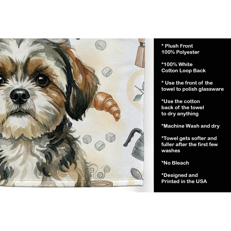 Serviette de cuisine Coffee Bar, Bringé Shih Tzu