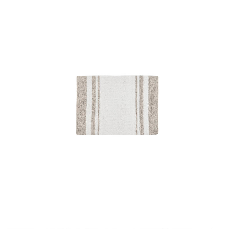 Versatile Reversible Bathroom Rug, Taupe
