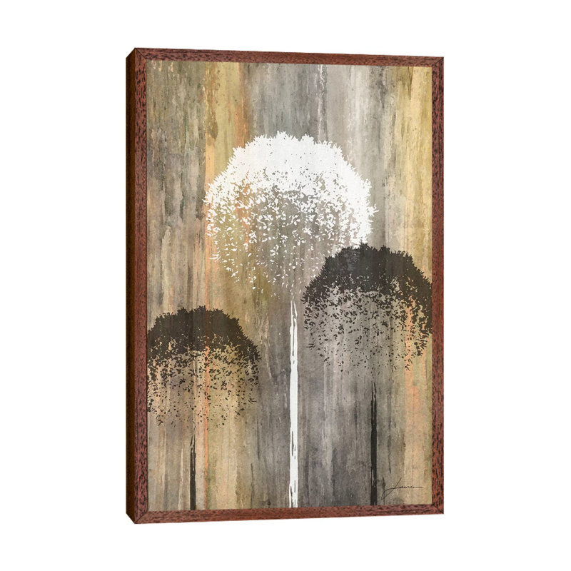 Rustic Garden I by James Burghardt - Print on Canvas, 66.04 cm H x 45.72 cm W, Brown Framed