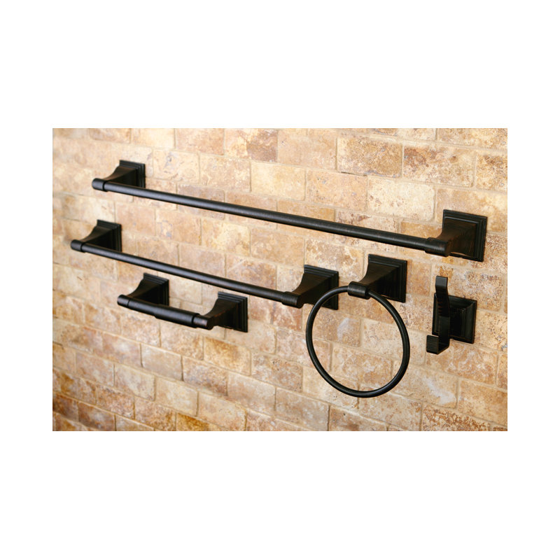 Kingston Brass Monarch 5-Piece Bathroom Hardware Set, Oil Rubbed Bronze