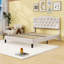 Lit plateforme tapissier luxueux avec tête de lit-1195673642